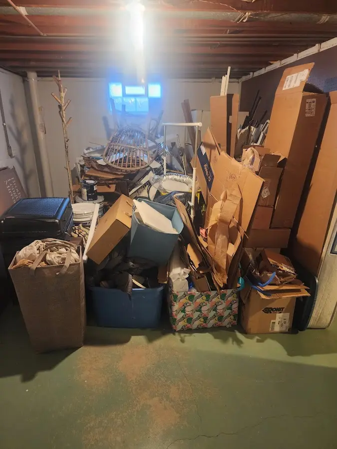 Roll-off dumpster container at job site for 2 Yard Dumpster Rental in South Lake Tahoe